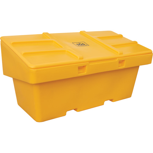 Salt Sand Container SOS, With Hasp, 72" x 36" x 36", 36 cu. Ft., Yellow M & M Nord Ouest Inc