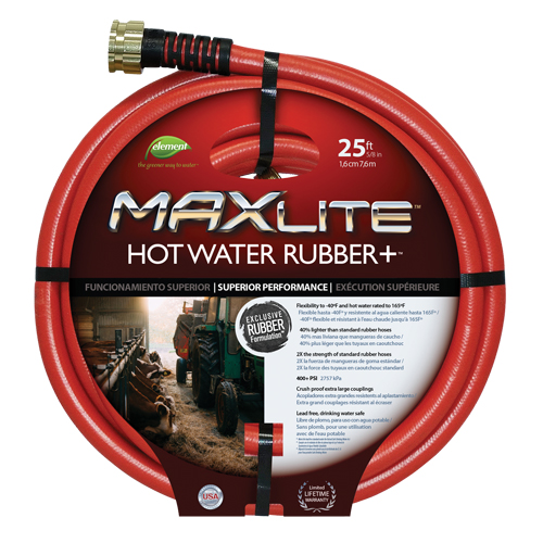 Hot Water Hose, Rubber, 5/8" dia. x 50' L M & M Nord Ouest Inc