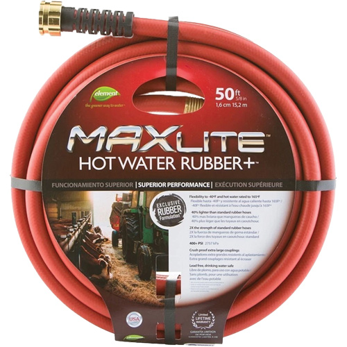 Tuyaux pour eau chaude, Caoutchouc, 5/8" dia. x 50' lo M & M Nord Ouest Inc