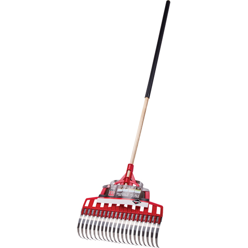 Multi-Purpose Lawn Rake, 20" Blade, 20 Tines, Hardwood Handle, Steel Blade M & M Nord Ouest Inc