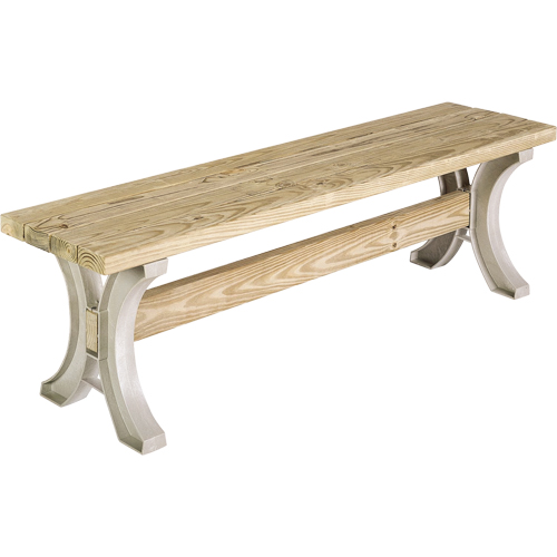 Banc/Table &agrave; pique-nique Basics, Plastique, 96" lo x 15" la x 17" h, Sable M & M Nord Ouest Inc
