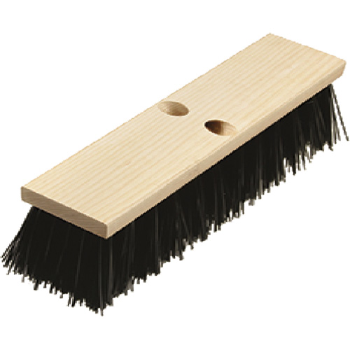 Heavy-Duty Street Broom, 14", Coarse/Stiff, Polypropylene Bristles M & M Nord Ouest Inc