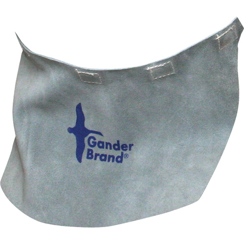 Gander Brand Split Leather Welding Helmet Bib, Pearl Grey M & M Nord Ouest Inc