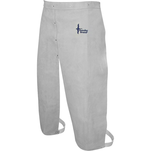 Tablier de soudage en cuir, Taille &agrave; jambes fendues, 32" lo, Gris perle M & M Nord Ouest Inc