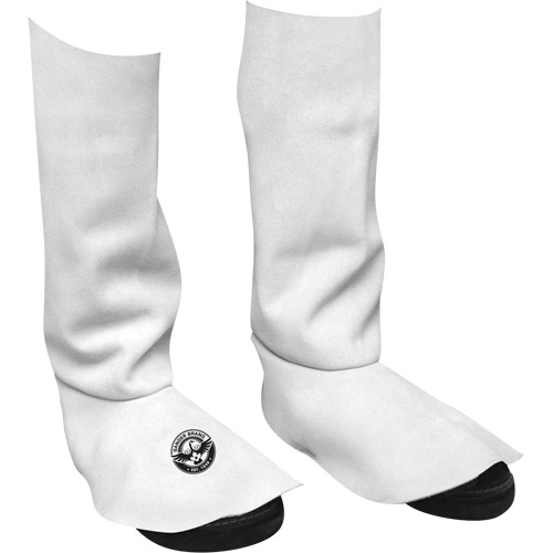 Leather Welding Spats, 15" L, Pearl Grey M & M Nord Ouest Inc