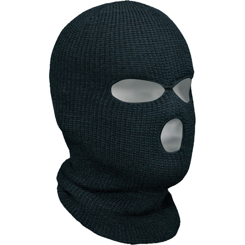 Classic 3-Hole Balaclava, Acrylic, Black M & M Nord Ouest Inc