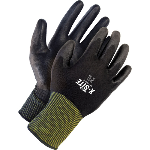 X-Site Coated Gloves, 7, Polyurethane Coating, Nylon Shell M & M Nord Ouest Inc