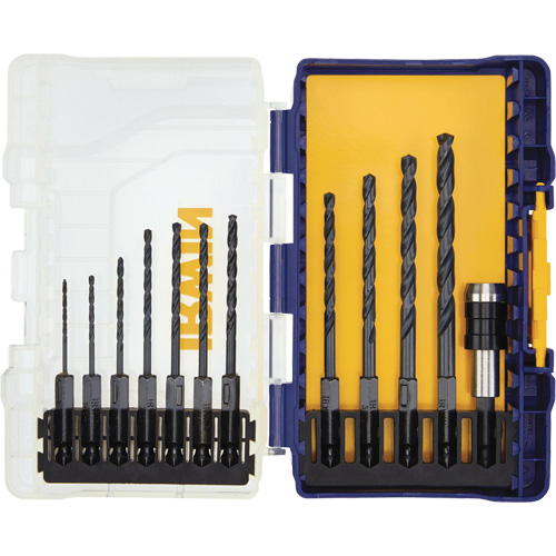 Jobber Length Drill Bit Set, 12 Pieces, High Speed Steel M & M Nord Ouest Inc