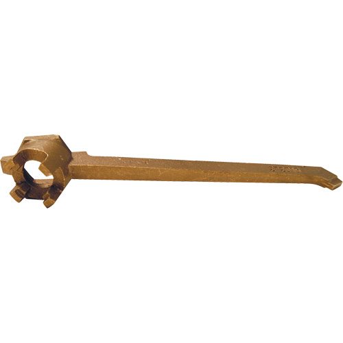 Cl&eacute; pour obturateur de baril, Poign&eacute;e 12", Bronze M & M Nord Ouest Inc