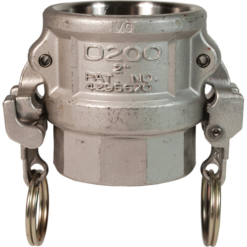 EZ Boss-Lock Cam & Groove Coupler, Stainless Steel, Type D, 1", Female NPT, 250 PSI M & M Nord Ouest Inc