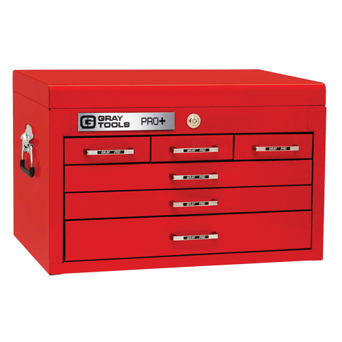 PRO+ Series Top Chest, 26" W, 6 Drawers, Red M & M Nord Ouest Inc