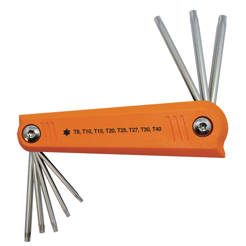 Folding Hex Key Set, 8 Pcs., Torx&reg; M & M Nord Ouest Inc