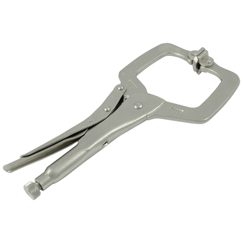 Locking Clamp Pliers with Swivel Pads, 11" Length, C-Clamp M & M Nord Ouest Inc