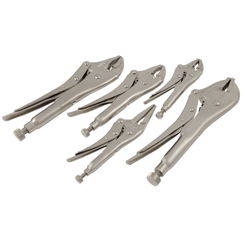 Locking Plier Set, 5 Pieces M & M Nord Ouest Inc