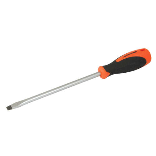 Slotted Screwdriver, 3/8" Tip, Round, 12-5/8" L, Cushion Grip Handle M & M Nord Ouest Inc
