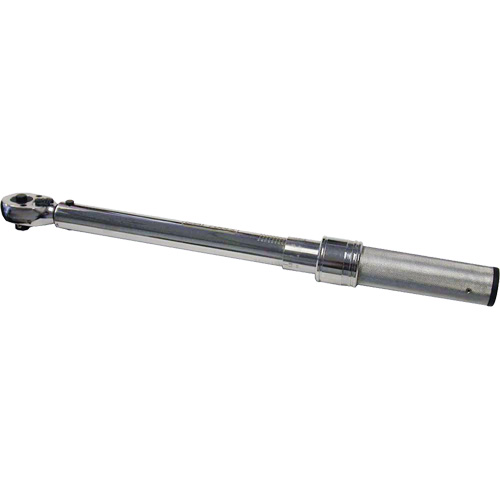 Micro-Adjustable Fixed-Head Torque Wrench, Click, 3/8" Square Drive, 10 - 100 ft-lbs. M & M Nord Ouest Inc