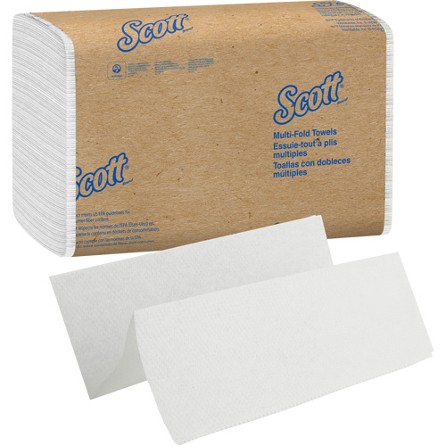 Scott&reg; Essential Multi-Fold Paper Towels, 1 Ply, 9-2/5" L x 9-1/5" W, 250 /Pack M & M Nord Ouest Inc