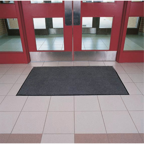 Tapis Poly-Tuft, Essuie-pieds, 4' x 6' x 5/16", Charbon M & M Nord Ouest Inc