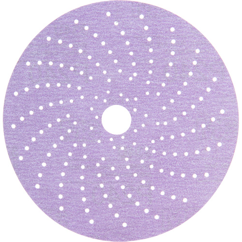 Hookit Purple Clean Sanding Disc, 6" Dia., P240 Grit, Aluminum Oxide, C-Weight M & M Nord Ouest Inc