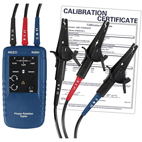 Phase and Motor Rotation Tester with ISO Certificate M & M Nord Ouest Inc
