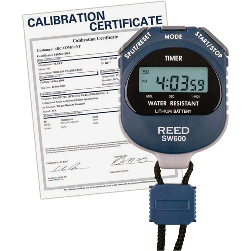 REED SW600 Stopwatch with ISO Certificate, Digital, Water Resistant M & M Nord Ouest Inc