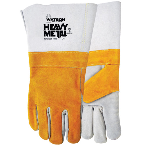 Cow Town Flame-Resistant Gloves, Split Cowhide, Size Large M & M Nord Ouest Inc