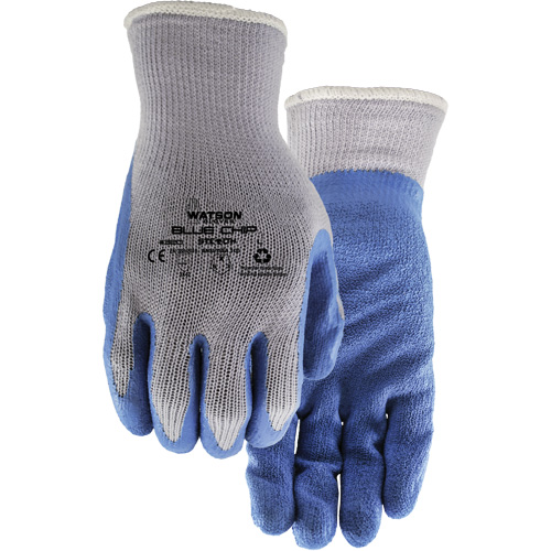 Gants enduits Stealth Blue Chip, Grand, R&ecirc;vetement Latex de caoutchouc, Calibre 10, Enveloppe en Polyester M & M Nord Ouest Inc