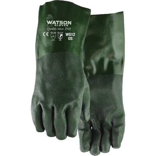 Dura Dip Gloves, 12" L, PVC, Jersey Inner Lining M & M Nord Ouest Inc