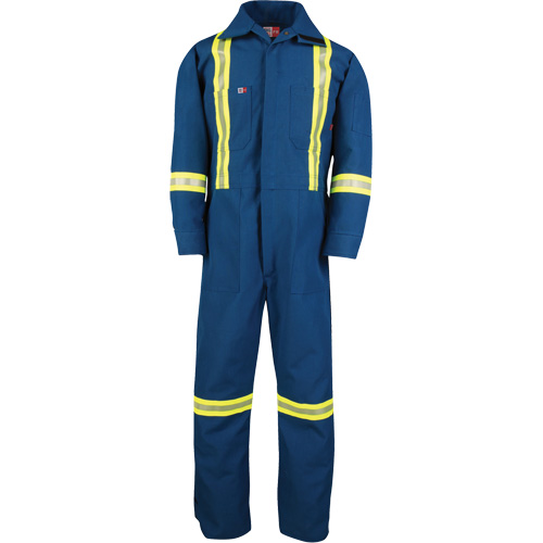 Dupont Nomex&reg; IIIA Deluxe Coveralls, Size 3X-Large (Tall), Royal Blue, 6 cal/cm² M & M Nord Ouest Inc