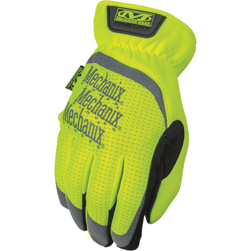 FastFit&reg; High-Visibility Work Gloves, Synthetic Palm, Size Medium/9 M & M Nord Ouest Inc