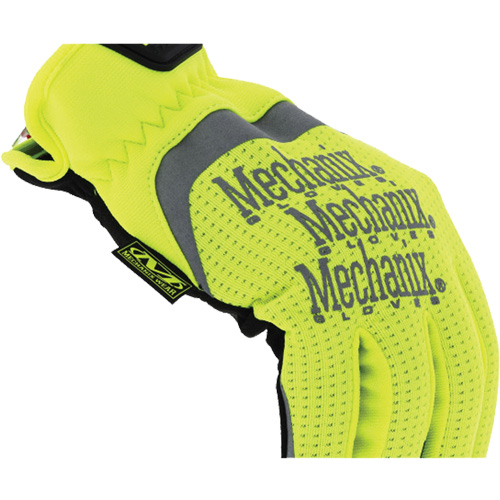 FastFit&reg; High-Visibility Work Gloves, Synthetic Palm, Size Medium/9 M & M Nord Ouest Inc
