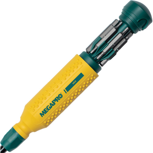 Original Hex 15-in-1 Multi-Bit Screwdriver, 8-37/50" L, Textured Handle M & M Nord Ouest Inc