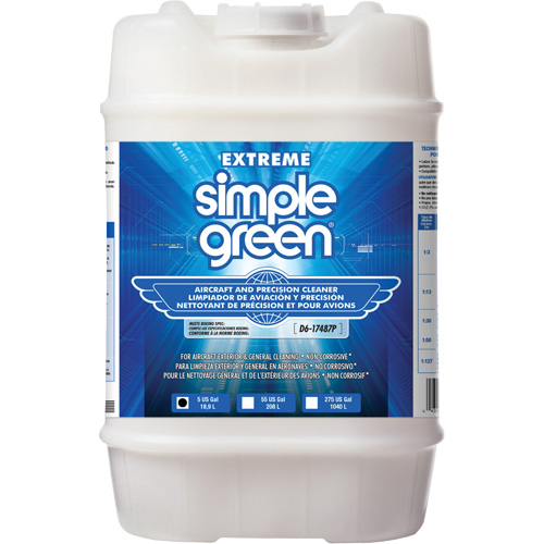 Produit nettoyant de pr&eacute;cision et pour a&eacute;ronefs Extreme Simple Green, 5 gal., Cruche M & M Nord Ouest Inc