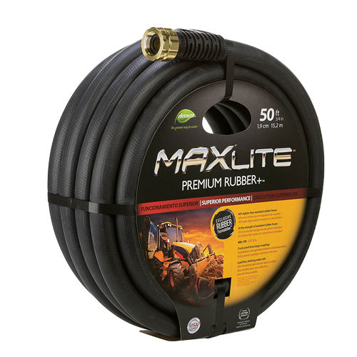 Tuyau d'eau MAXLite, Caoutchouc, 3/4" dia. x 50' lo M & M Nord Ouest Inc