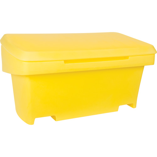 Heavy-Duty Outdoor Salt and Sand Storage Container, 24" x 48" x 24", 10 cu. Ft., Yellow M & M Nord Ouest Inc