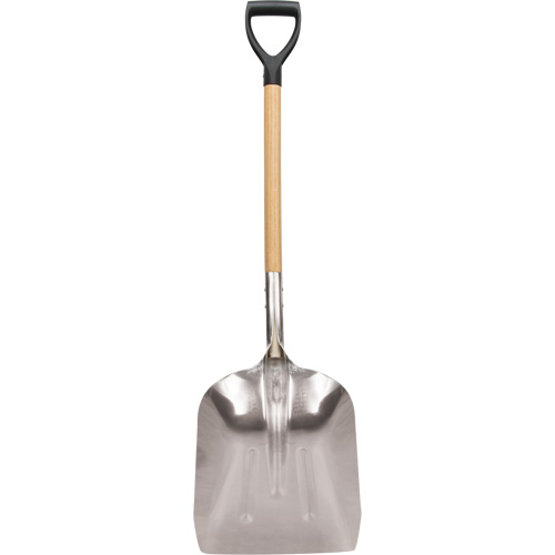 Scoop Shovel, Wood, Aluminum Blade, D-Grip Handle, 24-1/2" Length M & M Nord Ouest Inc
