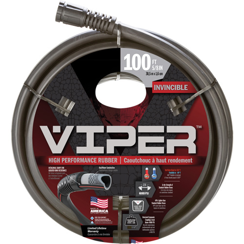 Tuyau haute performance Viper, Caoutchouc, 5/8" dia x 100' M & M Nord Ouest Inc