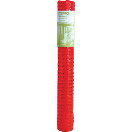 Cl&ocirc;ture &agrave; neige en plastique, 50' lo x 4' la, Orange M & M Nord Ouest Inc