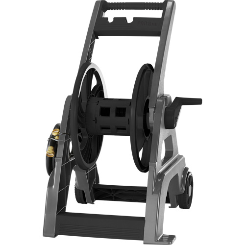 Foldable Hose Reel Cart, 175', Aluminum/Poly-Plastic M & M Nord Ouest Inc