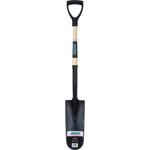Heavy-Duty Drain Spade, Carbon Steel, 16" x 6" Blade, 29" L, D-Grip Handle M & M Nord Ouest Inc