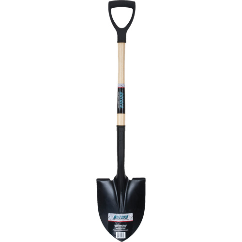 Round Point Shovel, Tempered Steel Blade, Hardwood, D-Grip Handle M & M Nord Ouest Inc