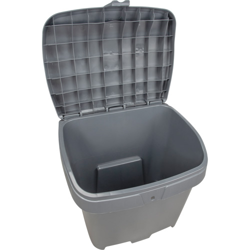 Salt & Sand Storage Bins, With Hasp, 21" x 27" x 26", 4.24 cu. ft., Grey M & M Nord Ouest Inc