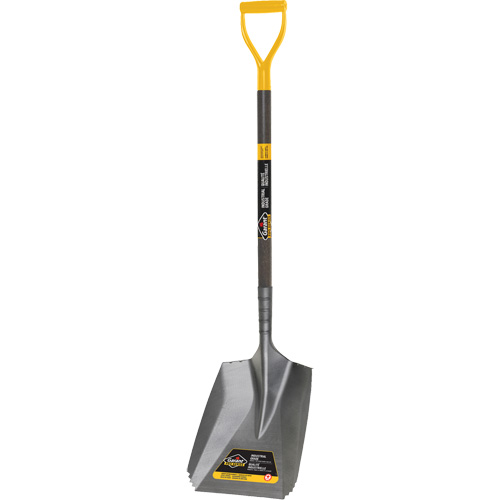 Serrated Snow Shovel, Tempered Steel Blade, 11-7/10" Wide, D-Grip Handle M & M Nord Ouest Inc