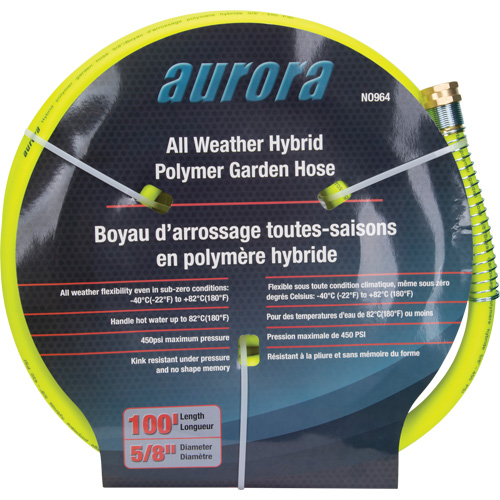 Hybrid Garden Hose, Copolymer, 5/8" dia. x 100' M & M Nord Ouest Inc