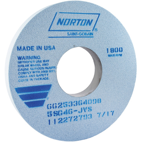 Tool Room Wheel, Type 01, Ceramic Alumina, 14" x 1-1/2" M & M Nord Ouest Inc