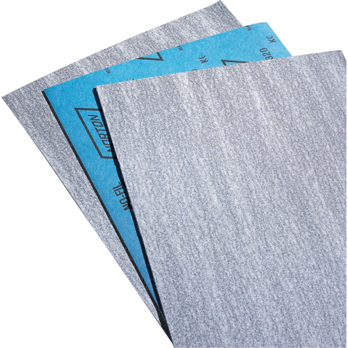 Papier abrasif en feuilles de papier - No-Fil Durite A475, 9" x 11", Grain P80-B, Carbure de silicium M & M Nord Ouest Inc