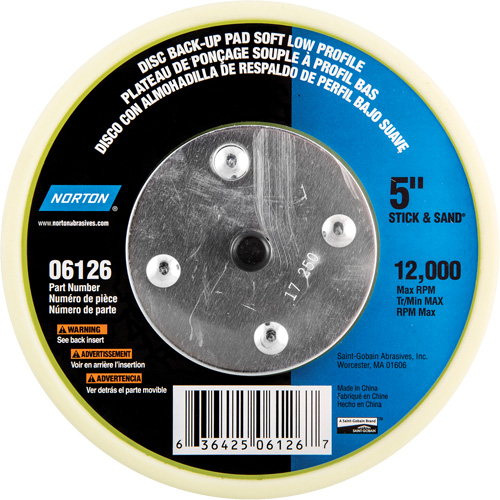Back Up Pads For PSA & Hook And Loop Paper Discs M & M Nord Ouest Inc