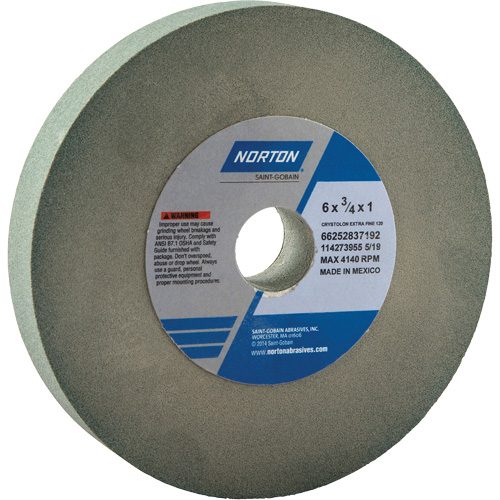 Bench Grinding Wheels - Gemini, 6" x 3/4", 1" Arbor M & M Nord Ouest Inc