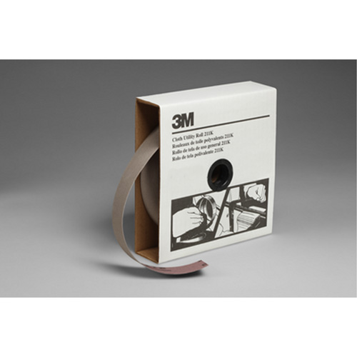 Utility Roll 211K, Aluminum Oxide, 1-1/2" W x 150' L, 220 Grit M & M Nord Ouest Inc
