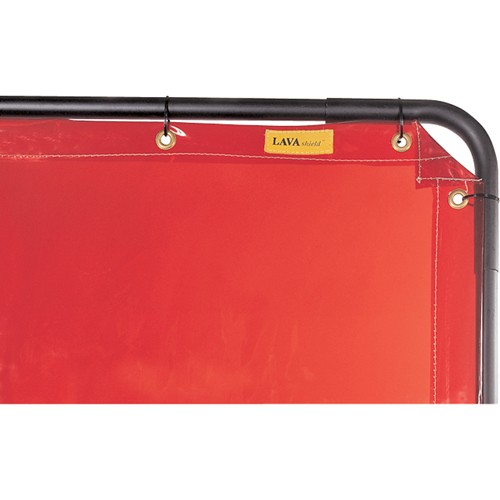 Rideau Lavashield, 68,5" x 68,5", Transparence &eacute;lev&eacute;, Orange M & M Nord Ouest Inc